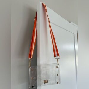 Clear Bag with Orange Strap